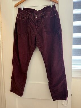 Women’s Burgundy Corduroy Pants